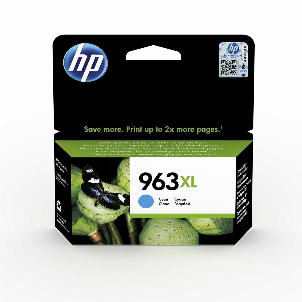 Tinteiro de Tinta Original HP 3JA27AE#301 Ciano (1 Unidade)