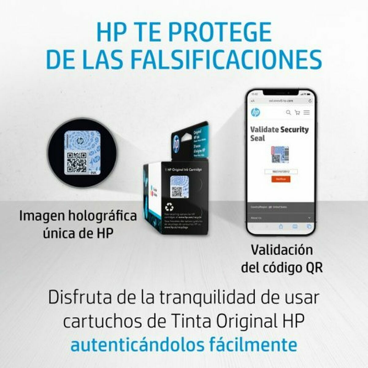 Tinteiro de Tinta Original HP 3JA27AE#301 Ciano (1 Unidade)