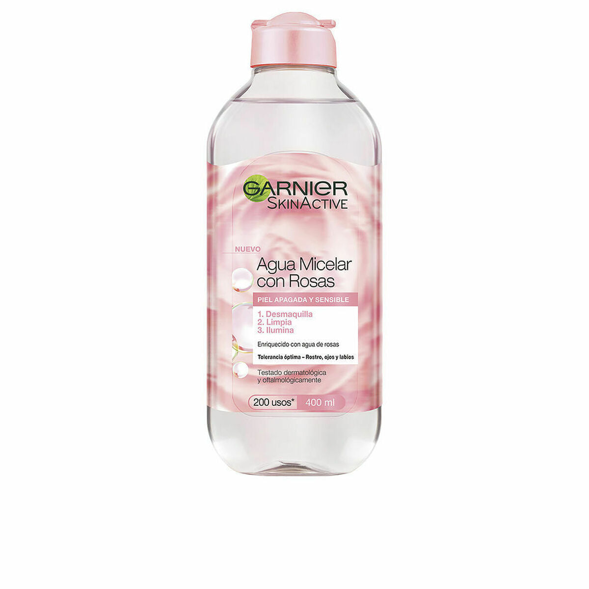 Água Micelar desmaquilhante Garnier Skinactive Agua Rosas Água de rosas 400 ml