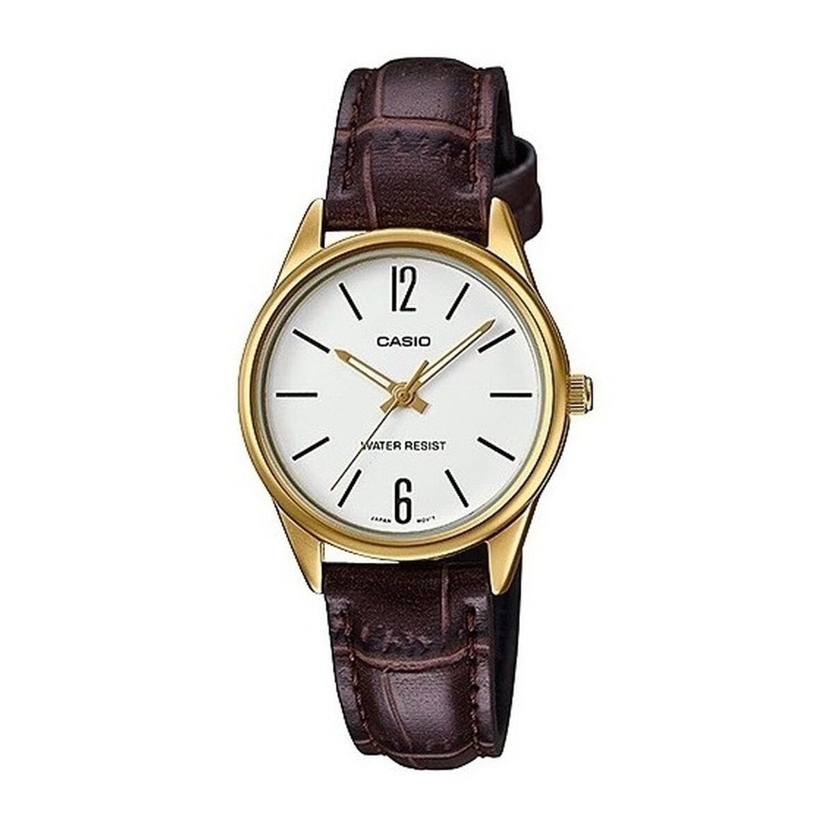 Relógio feminino Casio 3H LADY LEATHER - WHITE (Ø 28 mm)