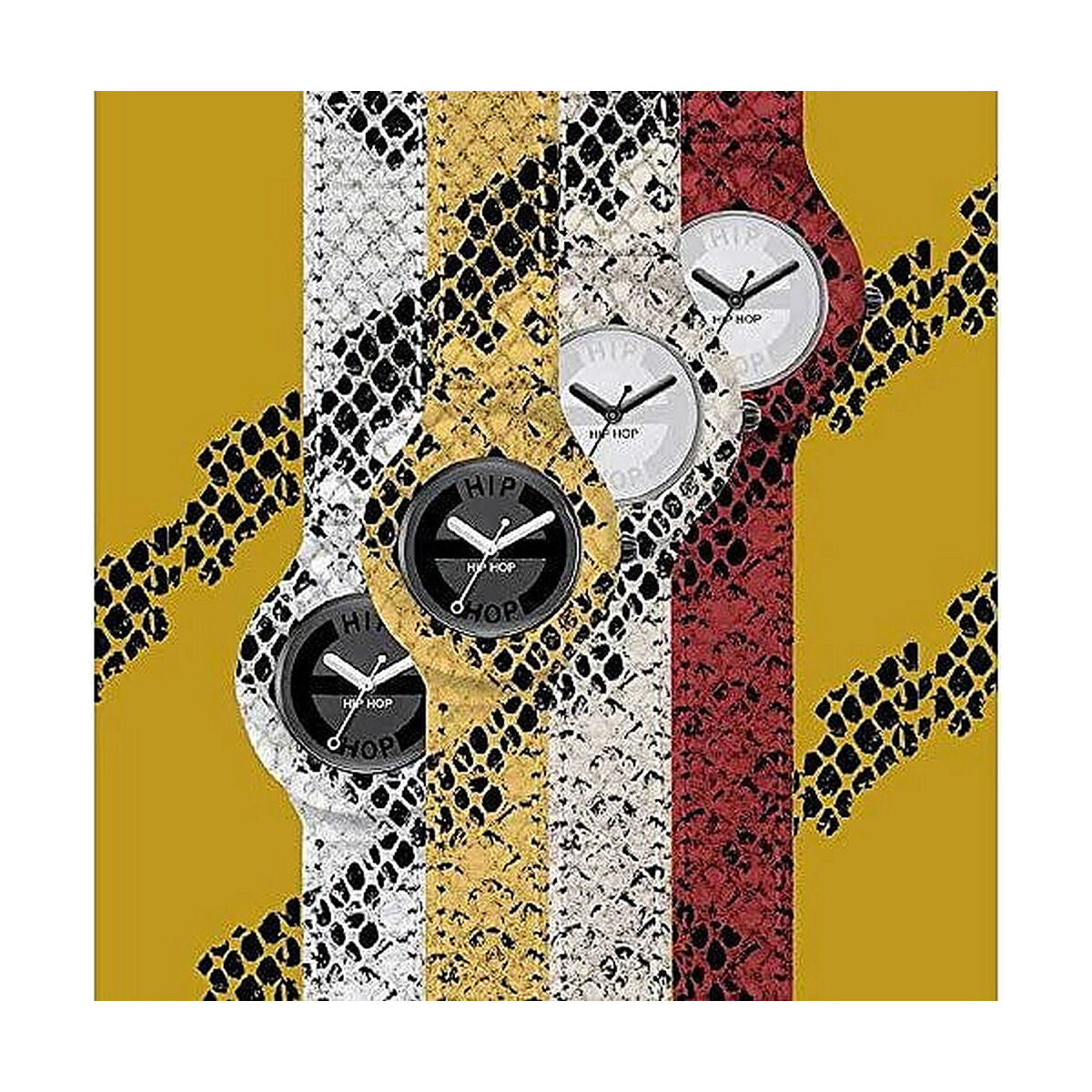 Relógio feminino Hip Hop LEATHER (Ø 32 mm)