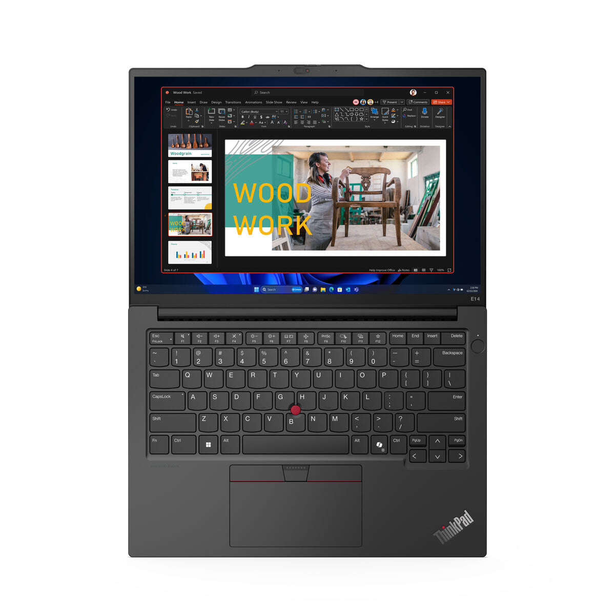 Laptop Lenovo THINKPAD E16 G2 14" AMD Ryzen 5 7535HS 16 GB RAM 512 GB SSD Qwerty espanhol