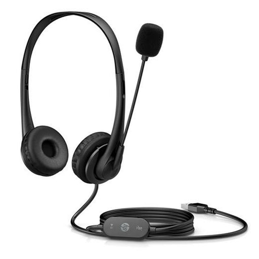 Auriculares con Micrófono HP Wired USB Headset Negro