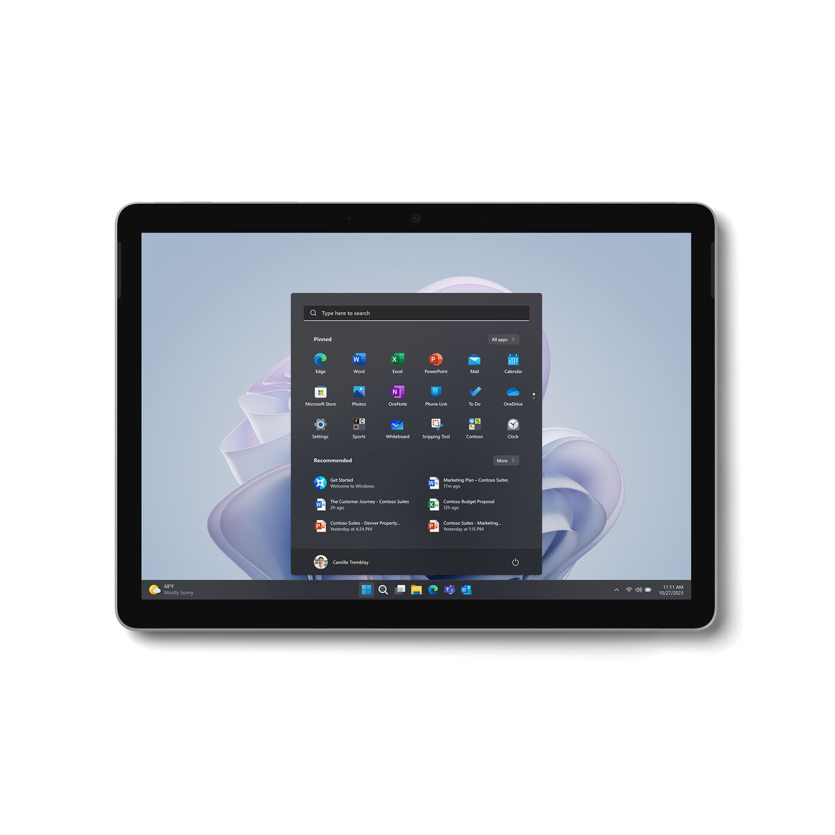Tablet Microsoft Surface Go 4 10,5" Intel N200 8 GB RAM 128 GB Platina