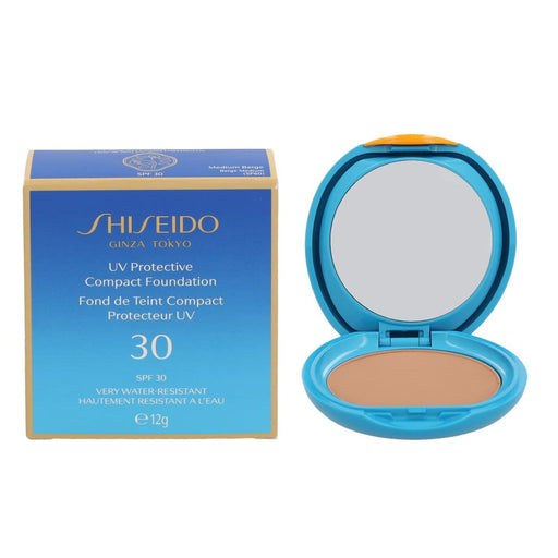 Base de Maquillaje en Polvo Shiseido medium beige Spf 30 12 g