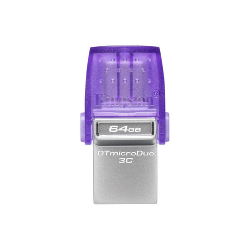 Memória USB Kingston microDuo 3C Preto Roxo 64 GB