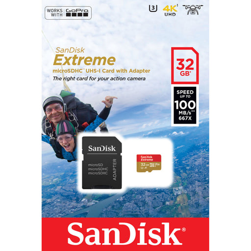 Tarjeta de Memoria Micro SD con Adaptador SanDisk SDSQXAF-032G-GN6AA 32 GB