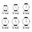 Relógio masculino Casio G-Shock OAK LAYERED BEZEL Preto (Ø 44,5 mm) (Ø 45 mm)