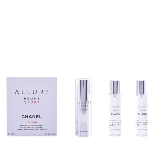 Perfume Hombre Allure Homme Sport Cologne Chanel 123300 EDC (3 pcs) 20 ml