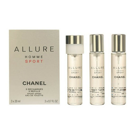 Conjunto de Perfume Homem Allure Homme Sport Chanel 17018 EDT