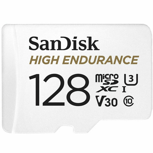 Cartão de Memória Micro SD com Adaptador SanDisk High Endurance UHS-I Branco 128 GB