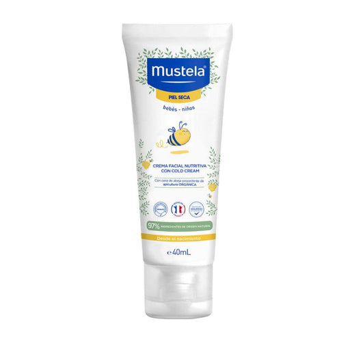 Crema Facial Nutritiva Mustela Cold Cream Niños Bebés (40 ml)