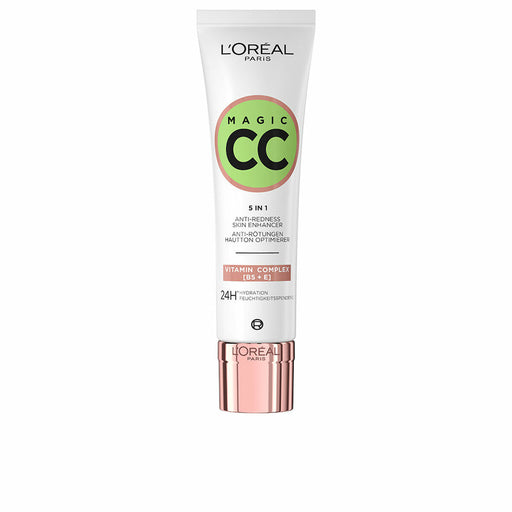Crema Hidratante CC Cream L'Oreal Make Up Magic CC Tratamiento Antirojeces 30 ml