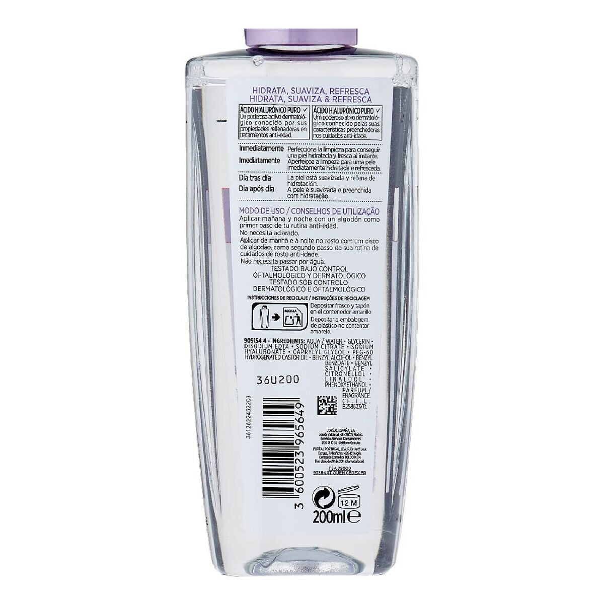 Tónico de Limpeza Revitalizante Revitalift L'Oreal Make Up Preenchedor de rugas (200 ml)