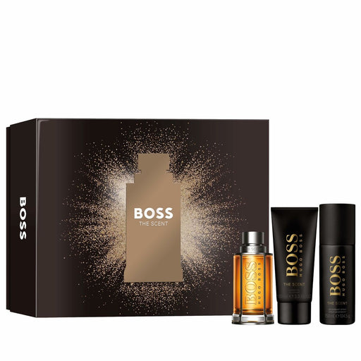 Set de Perfume Hombre Hugo Boss EDT BOSS The Scent 3 Piezas