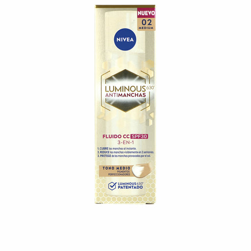 Crema Hidratante CC Cream Nivea LUMINOUS 630º Medio Spf 30 40 ml