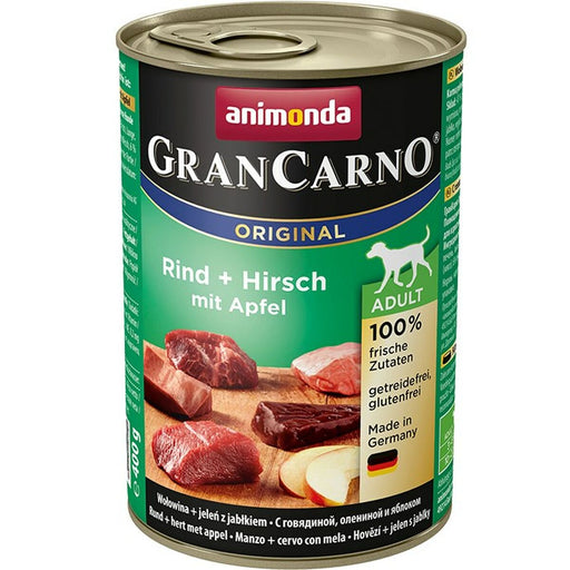 Comida húmeda Animonda GranCarno Original Manzana Ternera Reno 400 g