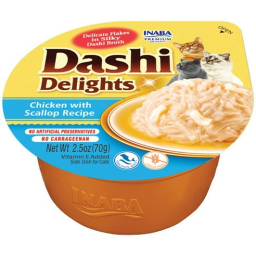 Lanche para Gato Inaba Dashi Delights Frango 70 g