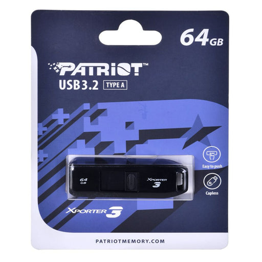 Memoria USB Patriot Memory Xporter 3 Negro 64 GB