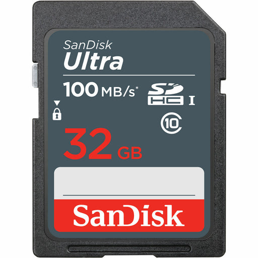 Tarjeta de Memoria SD SanDisk Ultra SDHC Mem Card 100MB/s Azul Negro 32 GB