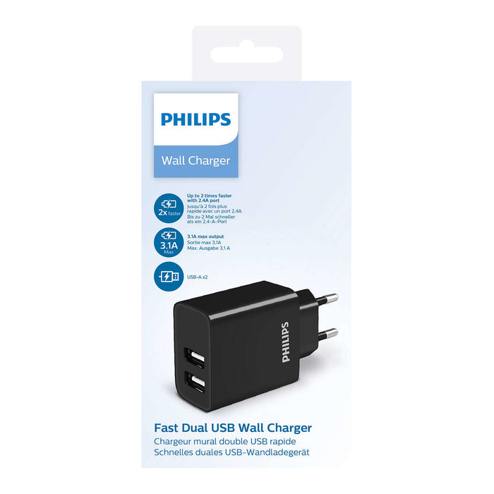 Cargador de Pared Philips DLP2610/12 15 W Negro (1 unidad)