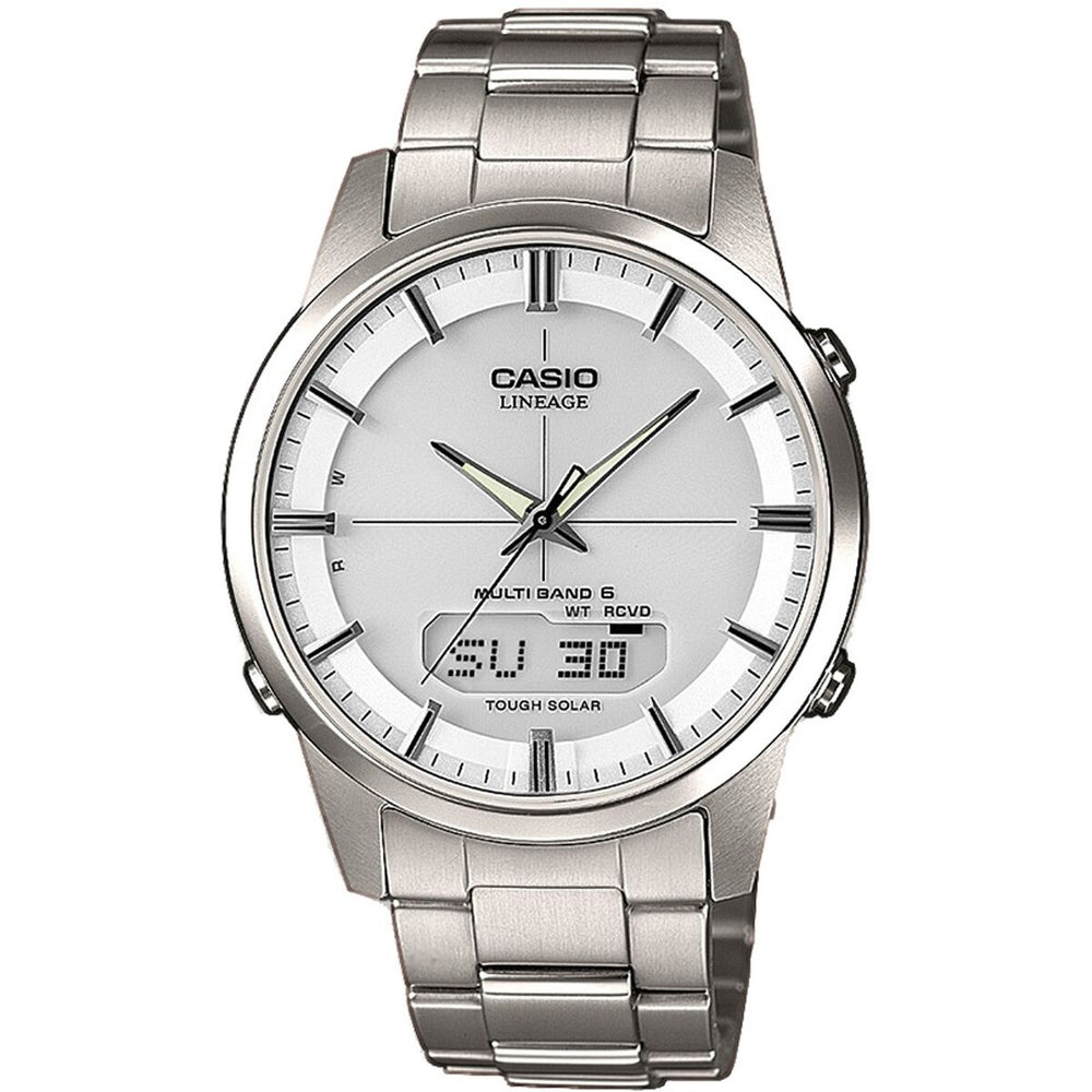 Relógio masculino Casio LINEAGE Multiband 6 Tough Solar Prateado (Ø 40 mm)