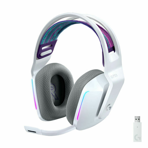 Auriculares con Micrófono Logitech G733 Wireless Headset Blanco
