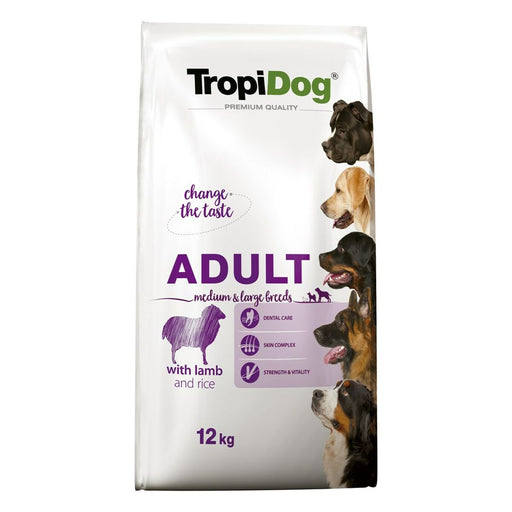 Pienso Tropi Dog  Premium Adult Medium & Large Adulto Cordero Arroz Aves 12 kg