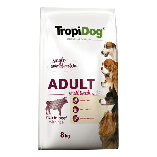 Pienso Tropi Dog Premium Adult Small Adulto Ternera Arroz 8 kg