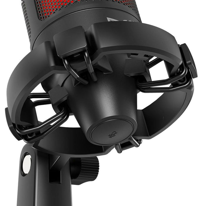Microfone de mesa Savio SONAR PRO 01 Preto Vermelho