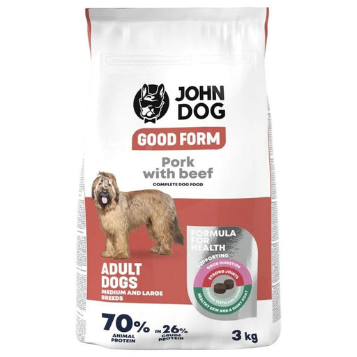 Pienso John Dog Good Form Ternera Cerdo 3 Kg