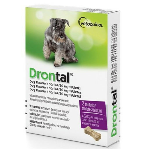 Complemento Alimentar Vetoquinol Drontal Dog Flavour 50 g