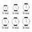 Relógio masculino Casio G-Shock OAK - REMASTER BLACK SERIE 40TH ANNIVERSARY BY  ERIC HAZE (Ø 45 mm)