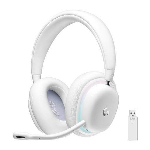 Auriculares Bluetooth com microfone Logitech G735 Branco Azul/Branco