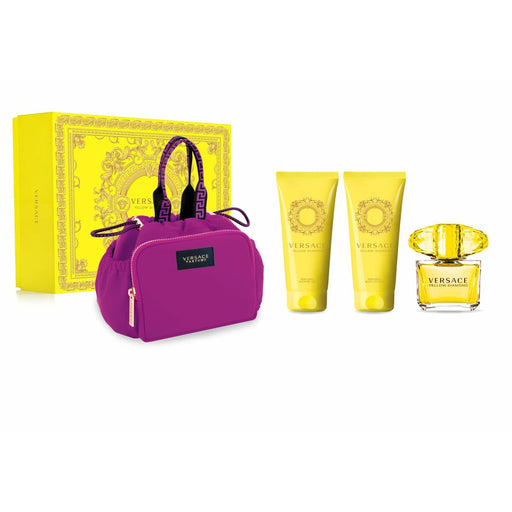 Set de Perfume Mujer Versace Yellow Diamond EDT 4 Piezas