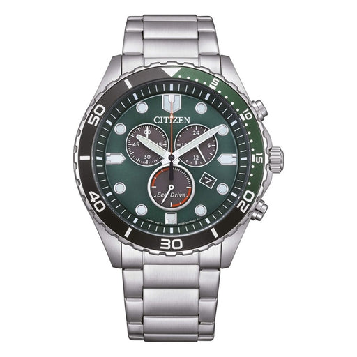 Reloj Hombre Citizen AT2561-81X Verde Plateado