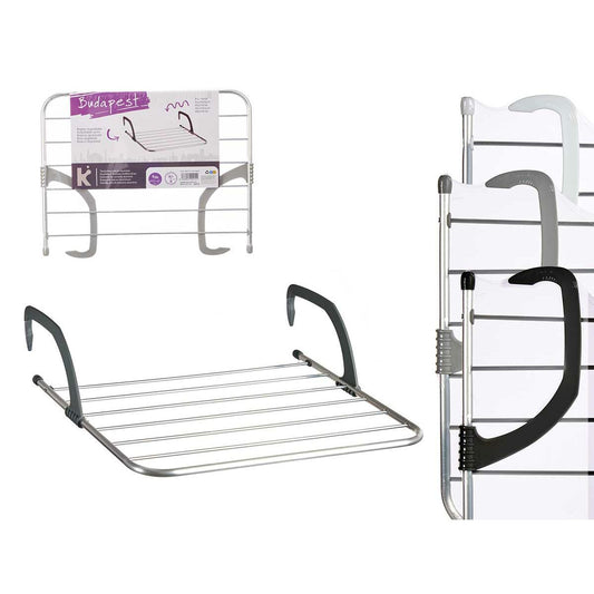 Estendal Kipit WR1013D WR1013D Branco Prateado Cinzento claro Cinzento escuro Alumínio Plástico 63 x 3 x 50 cm 62,5 x 50 x 16,5