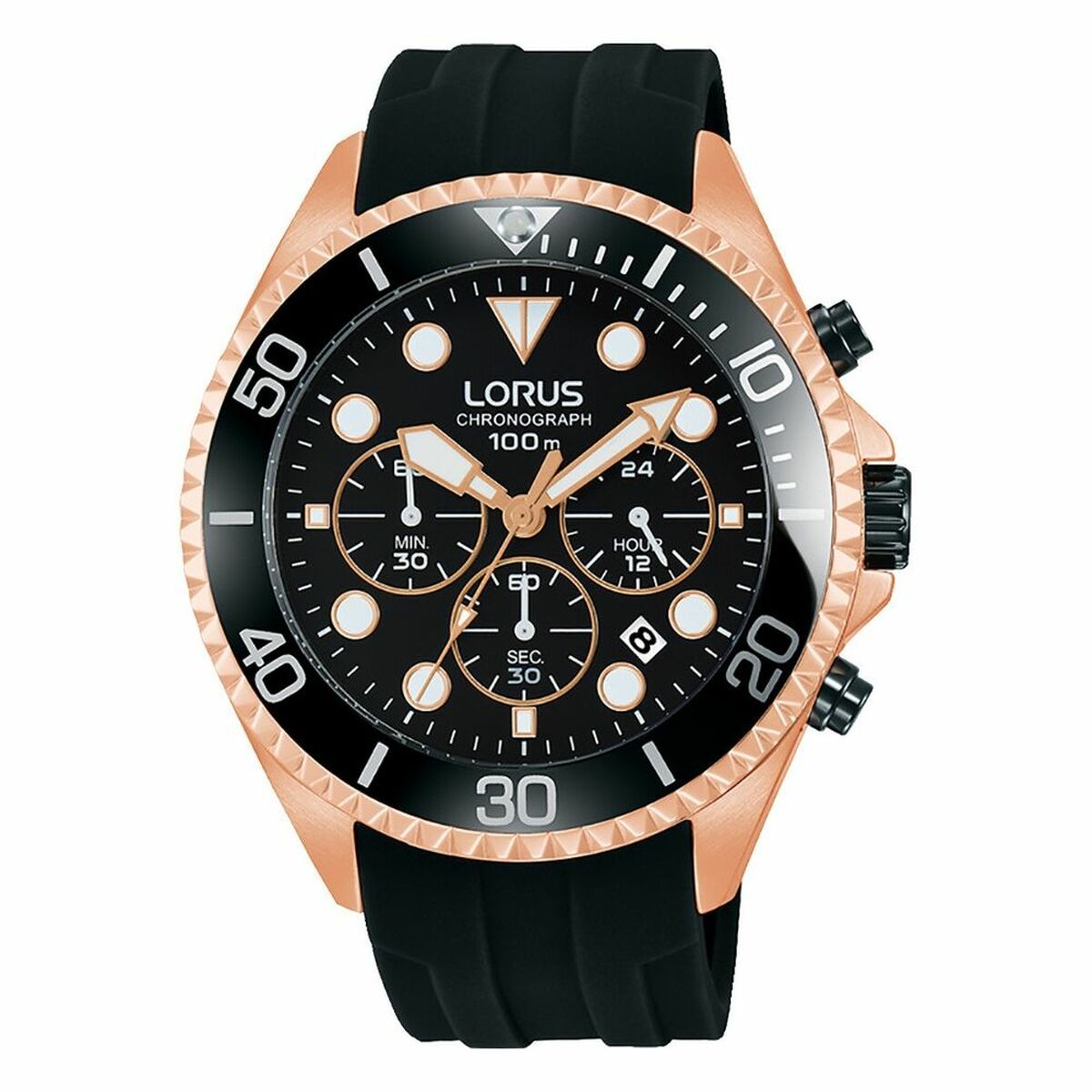 Relógio masculino Lorus SPORTS Preto (Ø 45 mm)