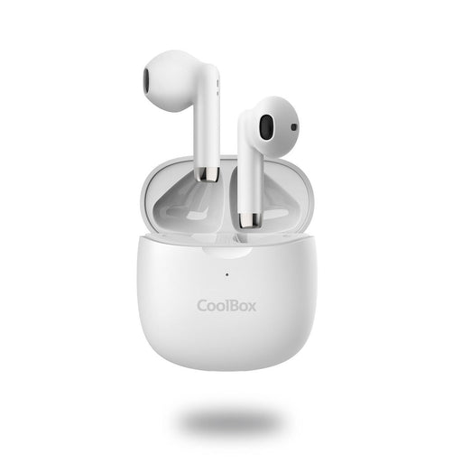 Auriculares Bluetooth com microfone CoolBox TWS-01 Branco