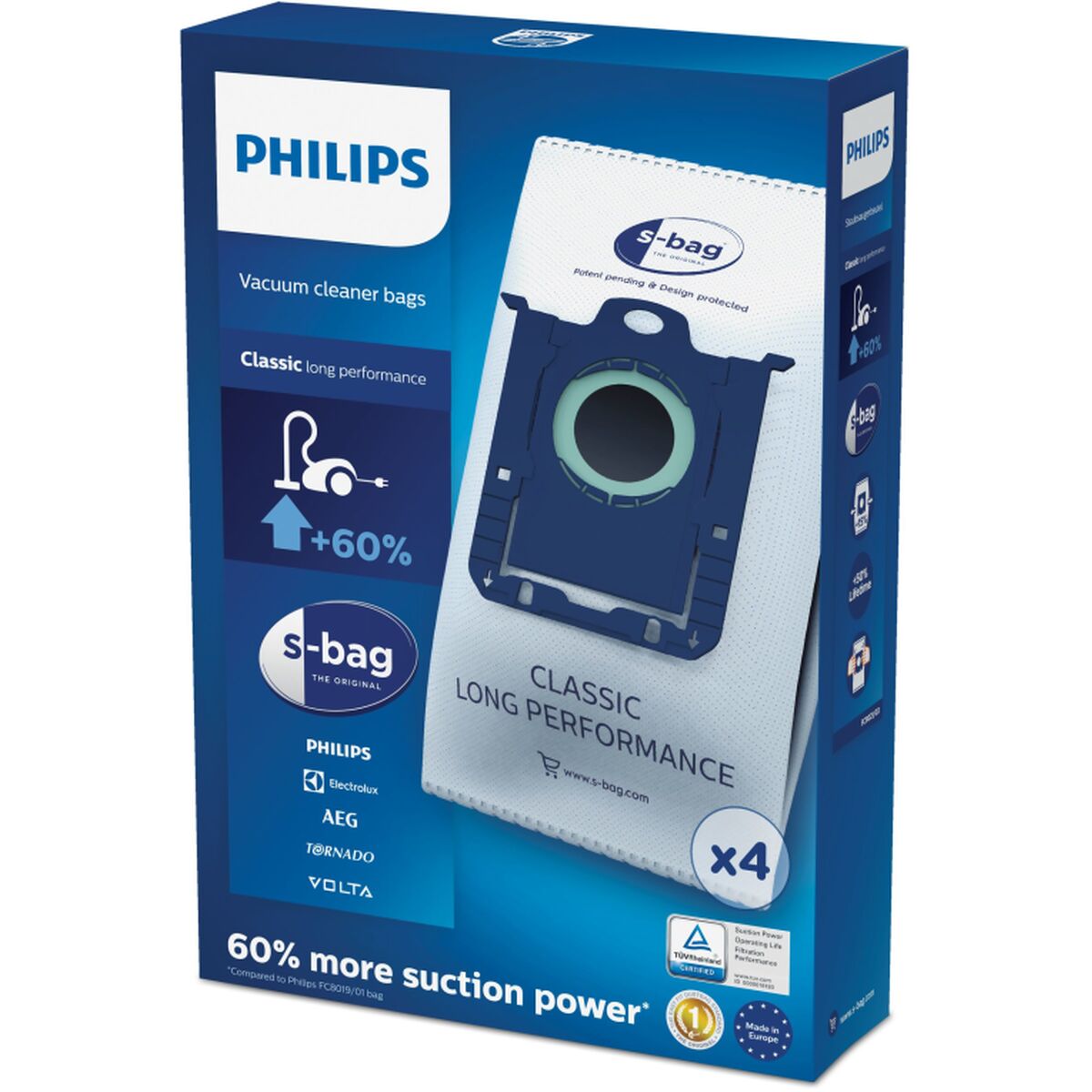 Bolsa Sobresselente para Aspirador Philips (4 Unidades)