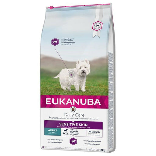 Pienso Eukanuba Daily Care Sensitive Skin Adulto Pescado 12 kg