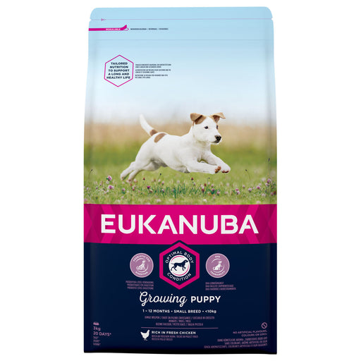 Pienso Eukanuba Growing Puppy Small Breed Cachorro/Junior Pollo 3 Kg