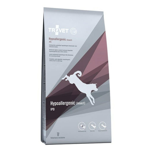 Pienso Trovet Hypoallergenic IPD with insect 10 kg Adulto