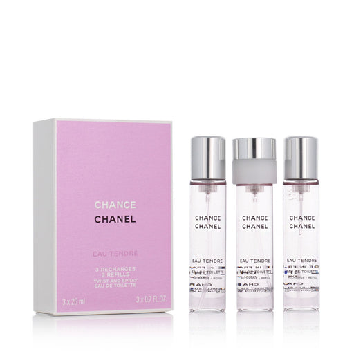 Conjunto de Perfume Mulher Chanel Chance Eau Tendre 3 Peças