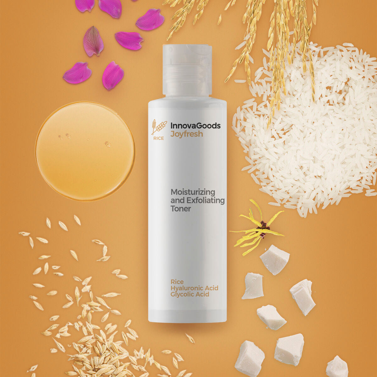 Tónico Facial Hidratante e Esfoliante Rice Joyfresh InnovaGoods 150 ml